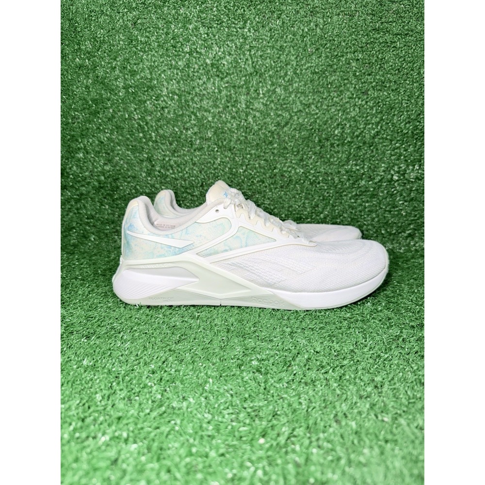 Reebok Nano X2 Womens Size 8.5 White Blue Cross Training Shoes Running Sneakers